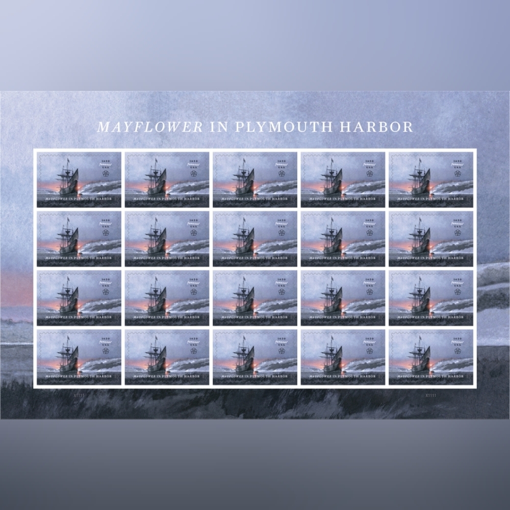 100 Mayflower In Plymouth Harbor Forever Postage Stamps USPS Wedding Invite 2020